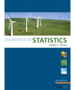 Test Bank for Essentials of Statistics, 4/E 4th Edition : 0321761715