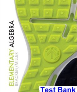 Elementary Algebra 1st Edition Bracken Test Bank