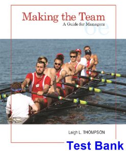 Making the Team A Guide for Managers 6th Edition Thompson Test Bank