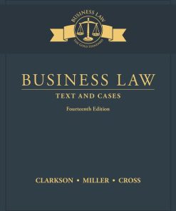 Test Bank for Business Law 14th Edition by Clarkson
